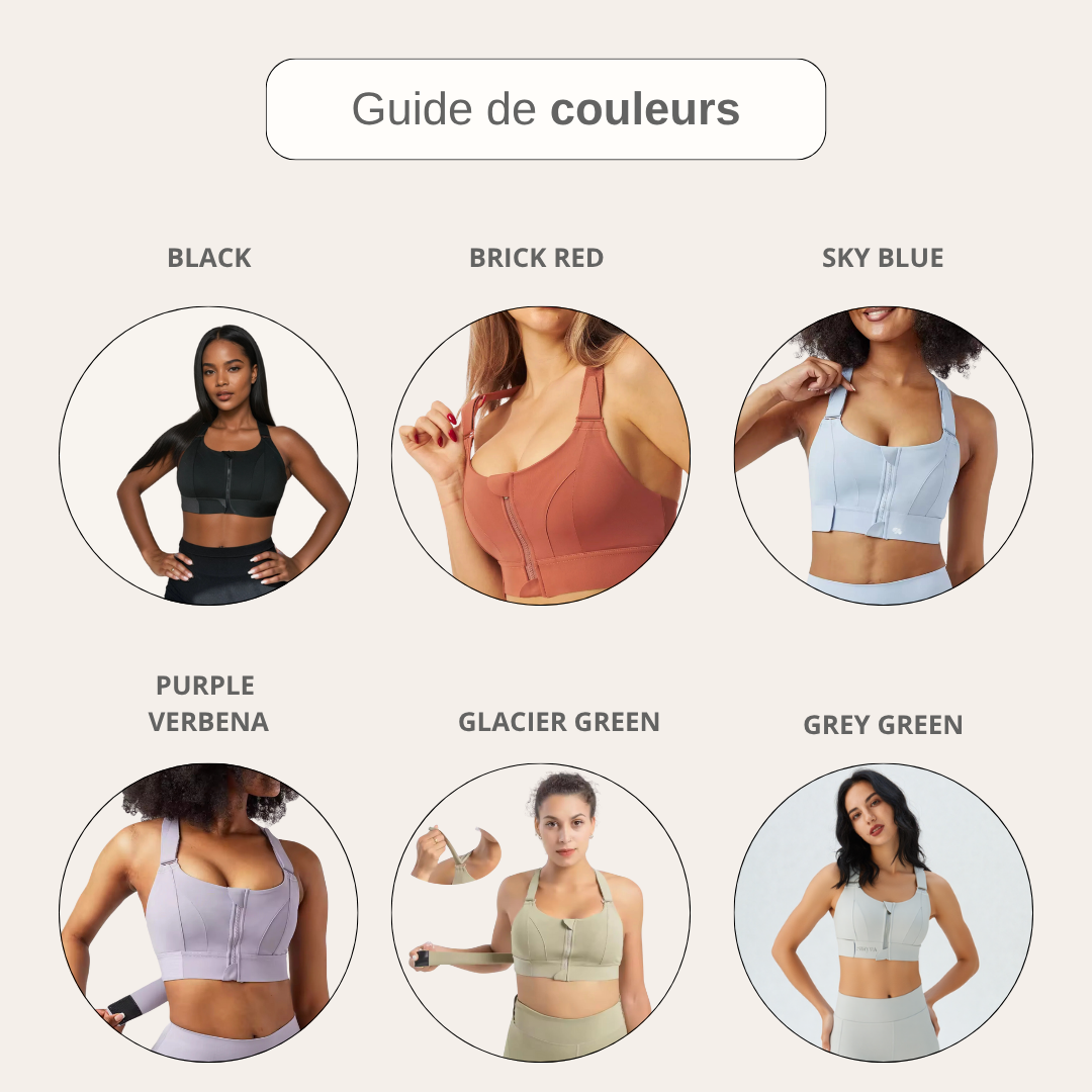Brassière de sport 100% ajustable