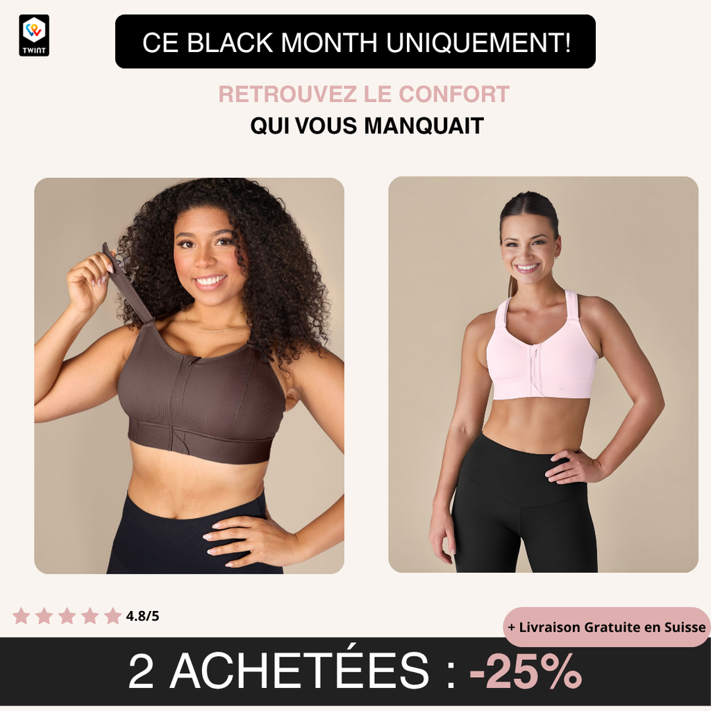 Brassière de sport 100% ajustable