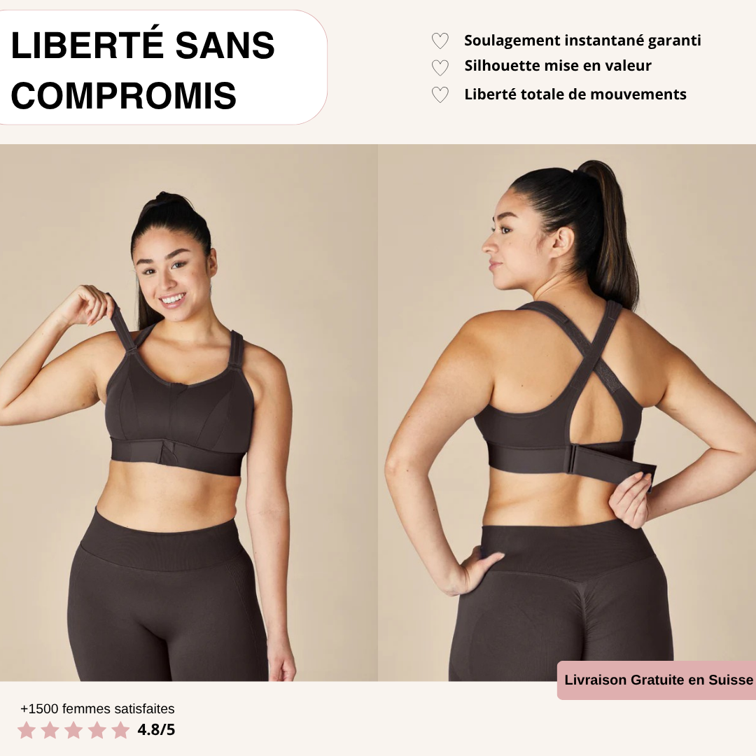 Brassière de sport 100% ajustable