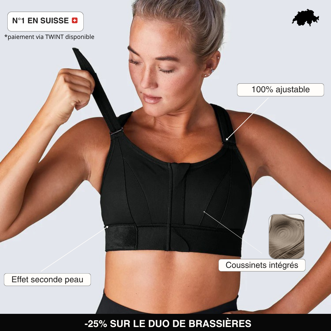 Brassière de sport 100% ajustable